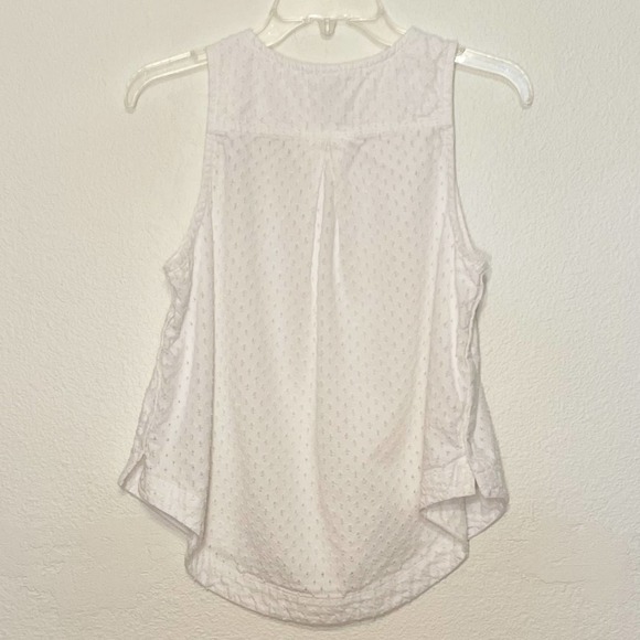 Anthropologie Clothe & Stone Eyelet Lace Tank Top White Small - Picture 4 of 14